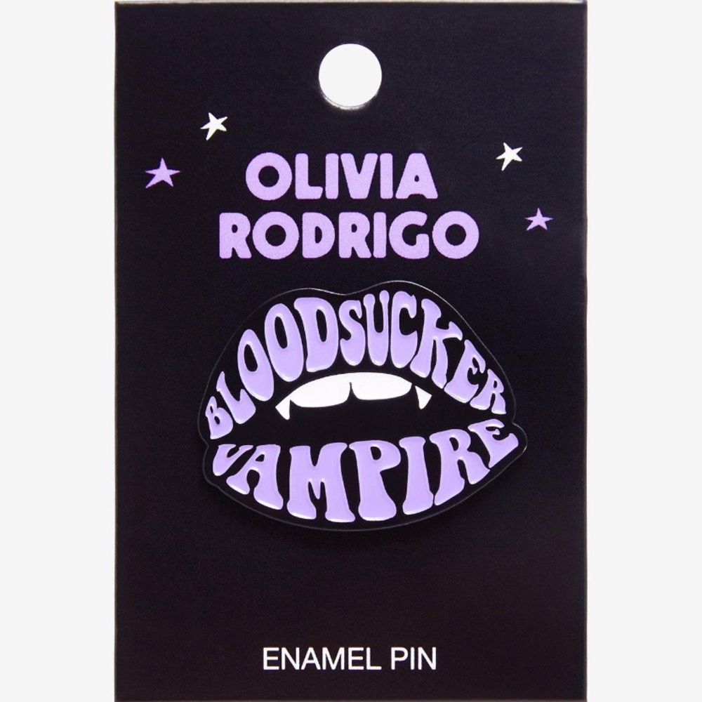 Olivia Rodrigo Vampire Mouth Enamel Pin Hot Topic Guts Sour